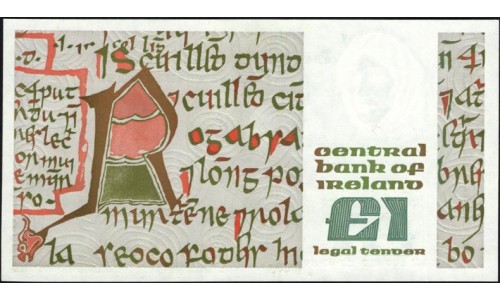 Ирландия 1 фунт 1989 (IRELAND 1 Pound 1989) P 70d : UNC