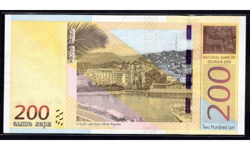 Грузия 200 лари 2006 года (GEORGIA 200 lari 2006) P 75: UNC