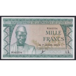 Гвинея 1000 франков 1960 (GUINEE 1000 francs 1960) P 15 : UNC-