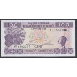 Гвинея 100 франков 1985 год (GUINEE 100 francs 1985) P 30a: UNC