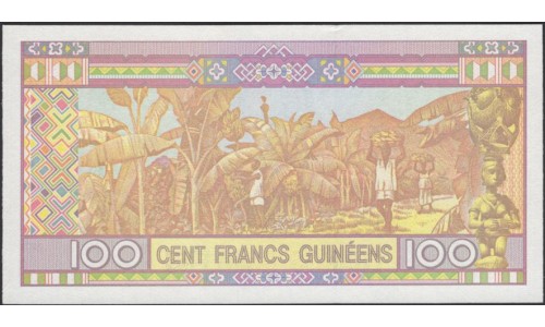 Гвинея 100 франков 2015, Замещение (GUINEE 100 francs 2015, Replacement) P A47 : UNC