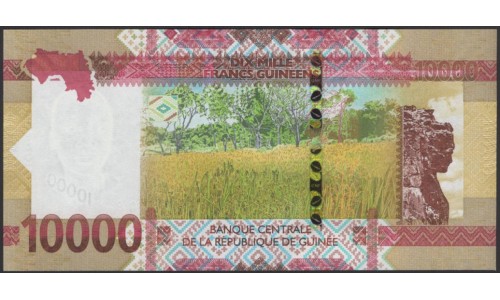 Гвинея 10000 франков 2018 (GUINEE 10000 francs 2018) P W49A : UNC