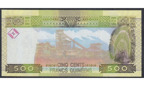 Гвинея 500 франков 2006 (GUINEE 500 francs 2006) P 39a: UNC