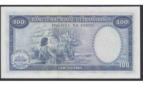 Гвинея 100 эскудо 1971 год (GUINEE 100 escudos 1971) P 45a(1): UNC