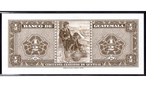 Гватемала 0,50 кетсаль 1971 (GUATEMALA 50 Centavos de Quetzal 1971) P 51h : UNC