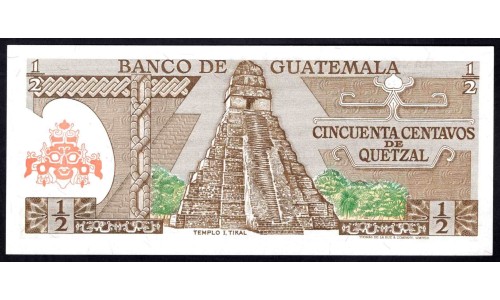 Гватемала 0,50 кетсаль 1983 (GUATEMALA 50 Centavos de Quetzal 1983) P 58с : UNC