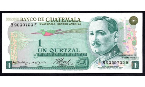 Гватемала 1 кетсаль 1973 (GUATEMALA 1 Quetzal 1973) P 59a : UNC