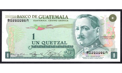 Гватемала 1 кетсаль 1978 (GUATEMALA 1 Quetzal 1978) P 59c : UNC