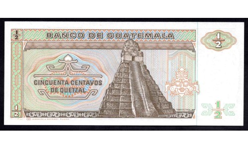 Гватемала 0,50 кетсаль 1988 (GUATEMALA 50 Centavos de Quetzal 1988) P 65(1) : UNC