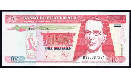 Гватемала 10 кетсалей 2003 (GUATEMALA 10 Quetzales 2003) P 107 : UNC