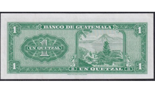 Гватемала 1 кетсаль 09.01.1963 года, НЕЧАСТЫЕ (GUATEMALA 1 Quetzal 09.01.1963) P 43e(1): aUNC/UNC