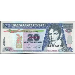 Гватемала 20 кетсалей 2007 (GUATEMALA 20 Quetzales 2007) P 112b : UNC