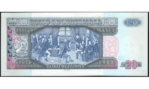 Гватемала 20 кетсалей 2007 (GUATEMALA 20 Quetzales 2007) P 112b : UNC