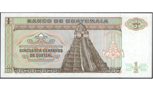 Гватемала 0,50 кетсаль 1987 (GUATEMALA 50 Centavos de Quetzal 1987) P 65(2) : UNC