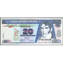 Гватемала 20 кетсалей 1992 (GUATEMALA 20 Quetzales 1992) P 83 : UNC