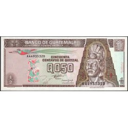 Гватемала 0,50 кетсаль 1993 (GUATEMALA 50 Centavos de Quetzal 1993) P 86a : UNC