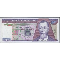 Гватемала 5 кетсалей 1988 (GUATEMALA 5 Quetzales 1988) P 67 : UNC