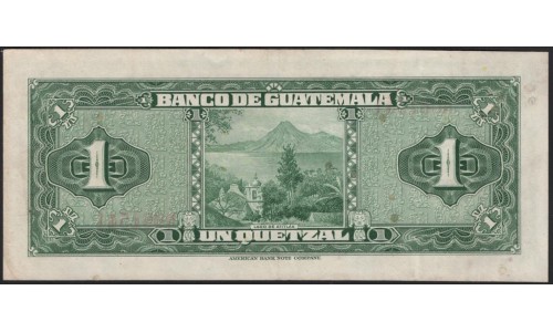 Гватемала 1 кетсаль 1955 (GUATEMALA 1 Quetzal 1955) P 24b : XF