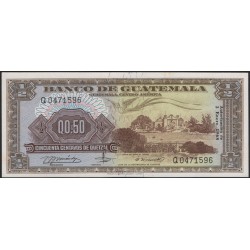 Гватемала 0,50 кетсаль 1968 (GUATEMALA 50 Centavos de Quetzal 1968) P 51e : UNC