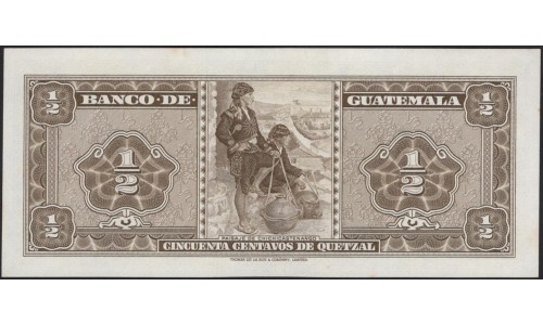 Гватемала 0,50 кетсаль 1968 (GUATEMALA 50 Centavos de Quetzal 1968) P 51e : UNC