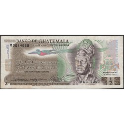 Гватемала 0,50 кетсаль 1972 (GUATEMALA 50 Centavos de Quetzal 1972) P 58a : XF