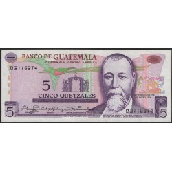 Гватемала 5 кетсалей 1980 (GUATEMALA 5 Quetzales 1980) P 60c : aUNC-