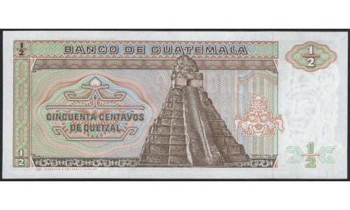 Гватемала 0,50 кетсаль 1986 (GUATEMALA 50 Centavos de Quetzal 1986) P 65(1) : UNC