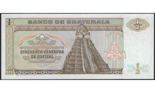 Гватемала 0,50 кетсаль 1987 (GUATEMALA 50 Centavos de Quetzal 1987) P 65(2) : UNC