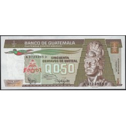 Гватемала 0,50 кетсаль 1987 (GUATEMALA 50 Centavos de Quetzal 1987) P 65(1) : UNC