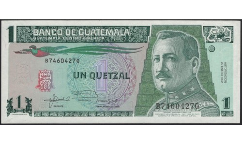 Гватемала 1 кетсаль 1992 (GUATEMALA 1 Quetzal 1992) P 73с : UNC-