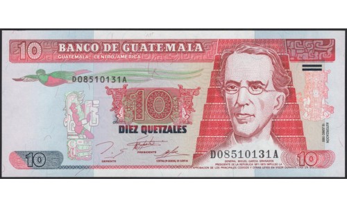 Гватемала 10 кетсалей 1995 (GUATEMALA 10 Quetzales 1995) P 89 : UNC