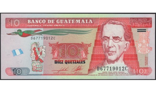 Гватемала 10 кетсалей 2011 (GUATEMALA 10 Quetzales 2011) P 123b : UNC