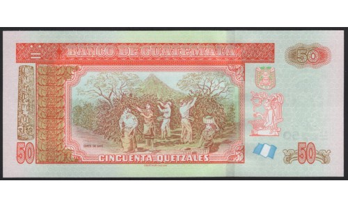 Гватемала 50 кетсалей 2013 (GUATEMALA 50 Quetzales 2013) P 125b : UNC