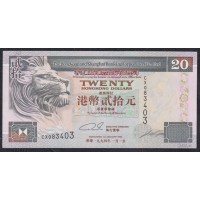 Гонконг 20 долларов 1994 год (Hong Kong 20 dollars 1994) P 201a(2): UNC