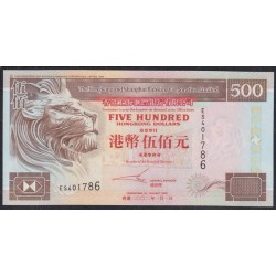 Гонконг 500 долларов 2002 год (Hong Kong 500 dollars 2002) P 204e: UNC