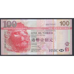 Гонконг 100 долларов 2003 год (Hong Kong 100 dollars 2003) P 209a: UNC