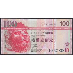 Гонконг 100 долларов 2008 год (Hong Kong 100 dollars 2008) P 209e: UNC