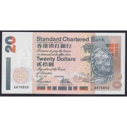 Гонконг 20 долларов 01.07.1997 года (Hong Kong 20 dollars 01.07.1997) P 285b: UNC