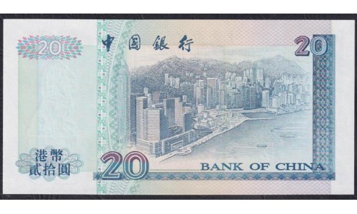 Гонконг 20 долларов 1994 (Hong Kong 20 dollars 1994) P 329a: UNC