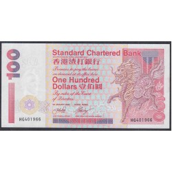 Гонконг 100 долларов 2002 год (Hong Kong 100 dollars 2002) P 287d: UNC