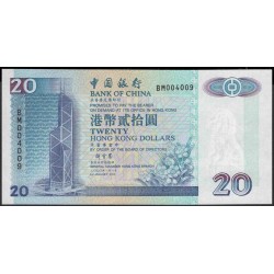 Гонконг 20 долларов 2000 (Hong Kong 20 dollars 2000 year) P 329f:Unc