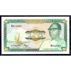 Гамбия 10 даласи ND (1987 - 90 г.г.) (Gambia 10 dalasis ND (1987 - 90g.)) P10b:Unc