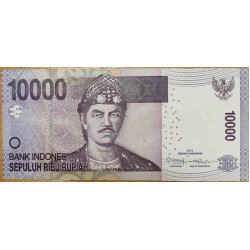 Индонезия 10000 рупий 2013 г. (Indonesia 10000 rupiah 2013 year) P150d:UNC