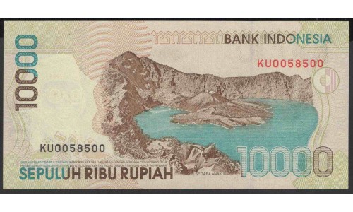 Индонезия 10000 рупий 1998 (1999) г. (Indonesia 10000 rupiah 1998 (1999) year) P137b:UNC