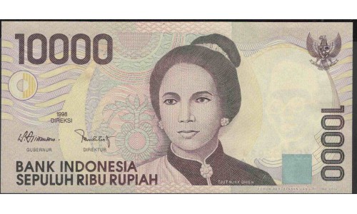 Индонезия 10000 рупий 1998 (2002) г. (Indonesia 10000 rupiah 1998 (2002) year) P137e:UNC