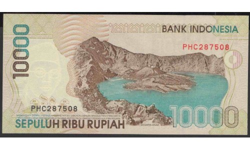Индонезия 10000 рупий 1998 (2003) г. (Indonesia 10000 rupiah 1998 (2003) year) P137f:UNC