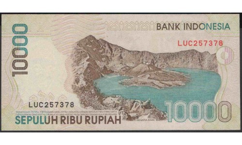 Индонезия 10000 рупий 1998 (2004) г. (Indonesia 10000 rupiah 1998 (2004) year) P137g:UNC