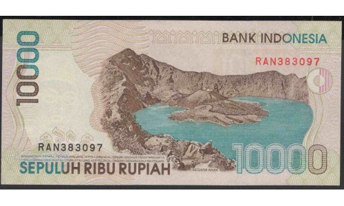 Индонезия 10000 рупий 1998 (2005) г. (Indonesia 10000 rupiah 1998 (2005) year) P137h:UNC