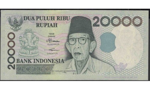 Индонезия 20000 рупий 1998 (2001) г. (Indonesia 20000 rupiah 1998 (2001) year) P138d:UNC