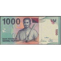 Индонезия 1000 рупий 2000 (2002) г. (Indonesia 1000 rupiah 2000 (2002) year) P141c:UNC